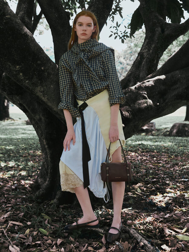 Mini Levy Nylon Shoulder Bag, Espresso Brown, hi-res