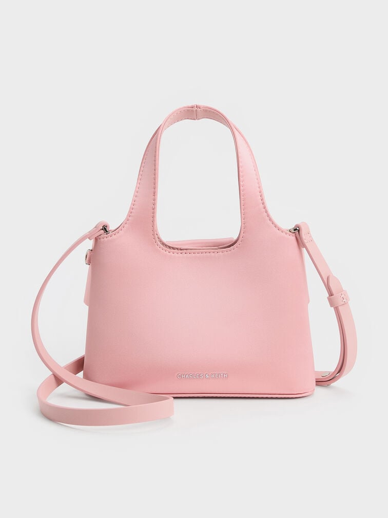 Aravis Bow Bucket Bag​, Pink, hi-res