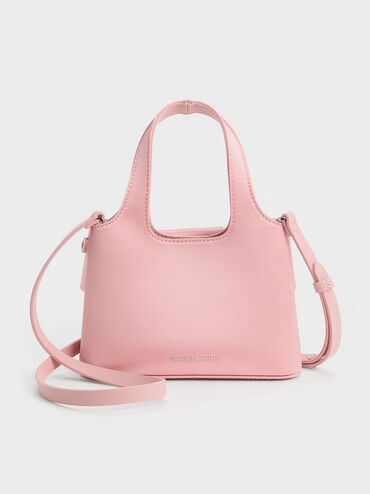 Aravis Bow Bucket Bag​, Pink, hi-res
