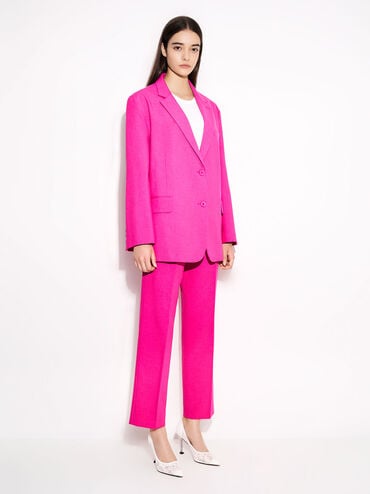 Lace & Mesh Pumps, White, hi-res