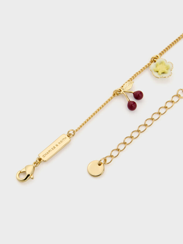 Francie Charm Bracelet, Gold, hi-res