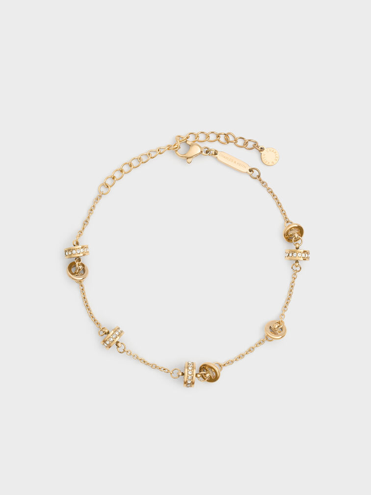 Hermione Crystal Bracelet, Gold, hi-res