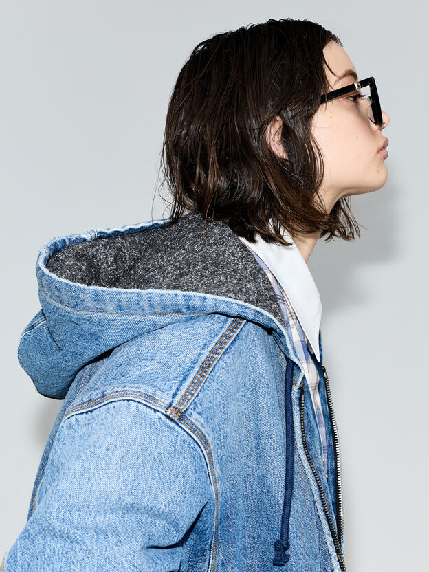 Maude Square Sunglasses, Black, hi-res