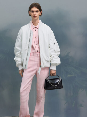 Andromeda Chunky-Chain Top Handle Bag, Noir, hi-res