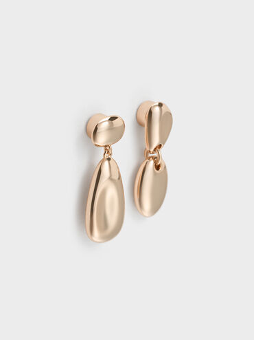 Donora Sculptural Drop Earrings, Rose Gold, hi-res