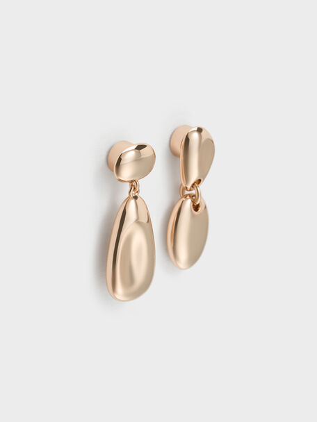 Donora Sculptural Drop Earrings, Rose Gold, hi-res
