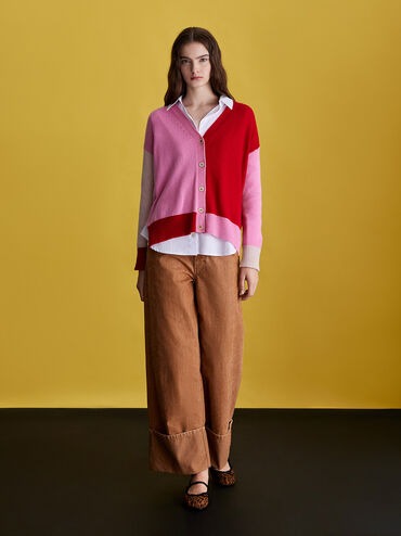 Emiko Leopard-Print Bow Mary Jane Flats, Animal Print Brown, hi-res