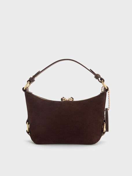 Tatiana Tassel Hobo Bag, Espresso Brown, hi-res