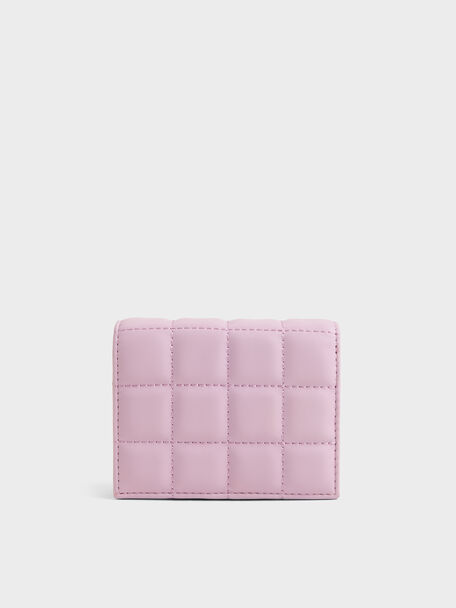 Cassia Quilted Wallet On Chain, Glycine, hi-res