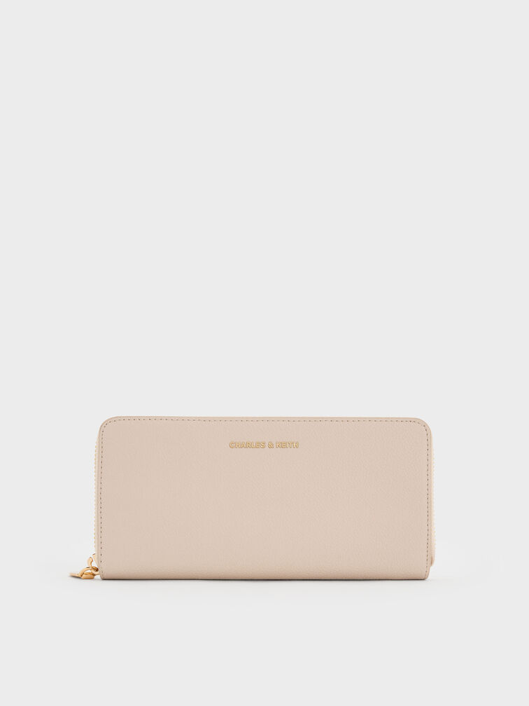 Dulcie Zip-Around Long Wallet, Oat, hi-res