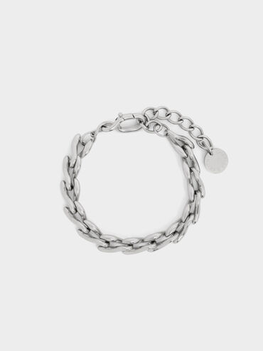 Kris Chain-Link Bracelet, Silver, hi-res