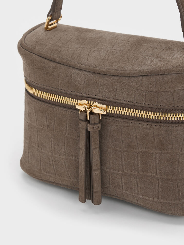 Pansy Vanity Bag, Stone Grey, hi-res