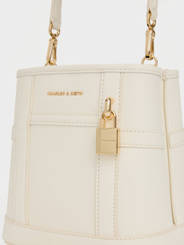 Scottie Bucket Bag, Cream, hi-res