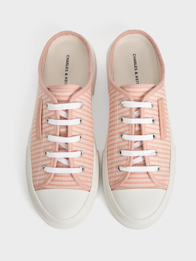 Kay Striped Slip-On Sneakers, Pink, hi-res