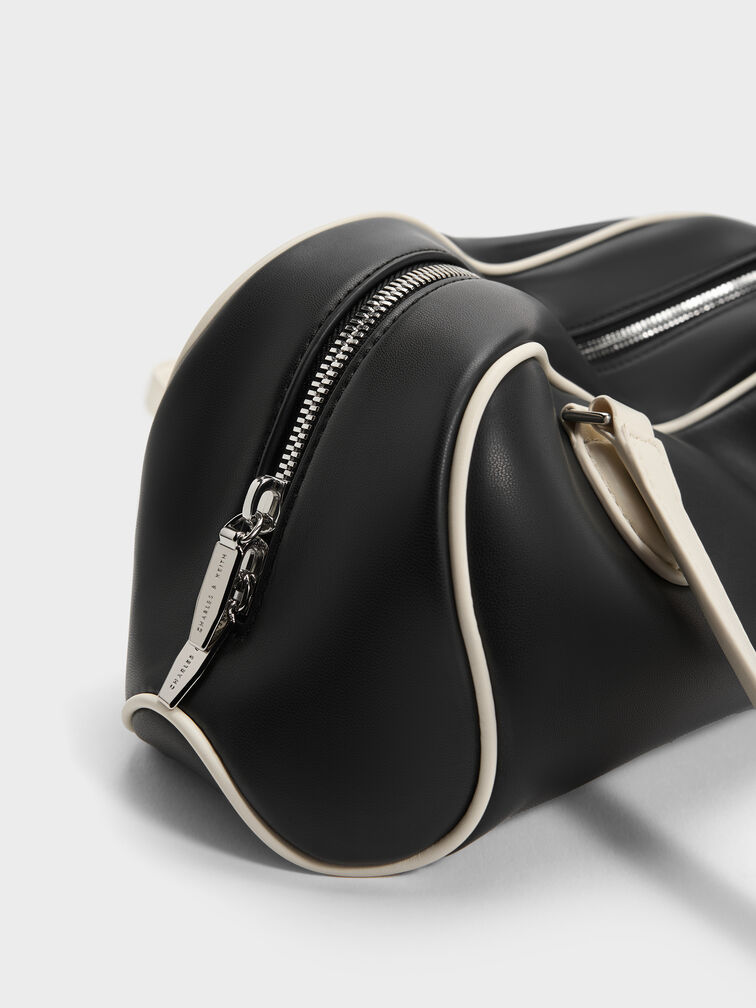 Nelly Two-Tone Elongated Shoulder Bag, Multi, hi-res