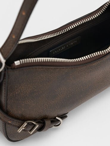 Sloane Shoulder Bag, Dark Brown, hi-res