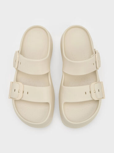 Bunsy Double-Strap Sports Sandals, Beige, hi-res
