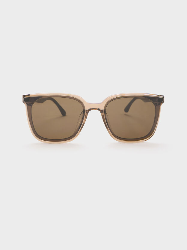 Maude Square Sunglasses, Chestnut Brown, hi-res