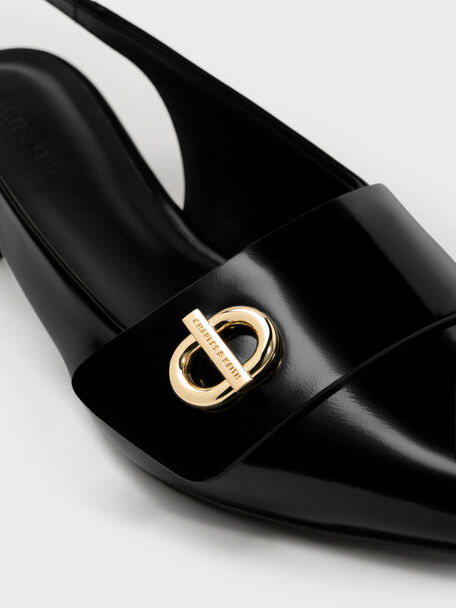 Marley Slingback Pumps, Black Box, hi-res