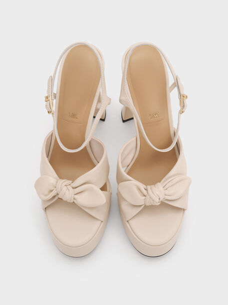 Jayce Leather Platform Sandals, Oat, hi-res