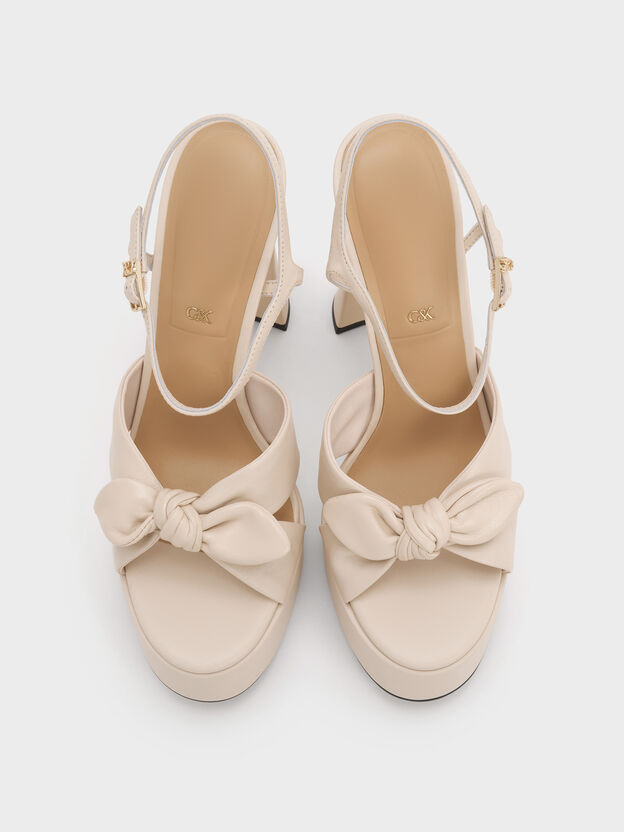 Jayce Leather Platform Sandals, Oat, hi-res