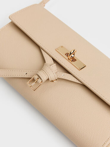 Tricha Knotted-Belt Crossbody Bag, Sand Beige, hi-res