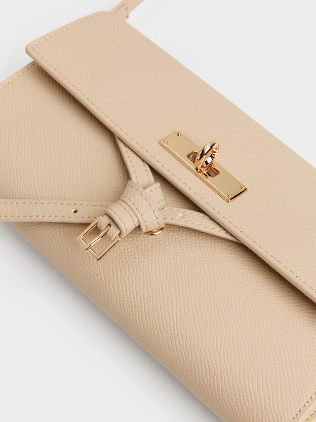 Tricha Knotted-Belt Crossbody Bag, Sand Beige, hi-res