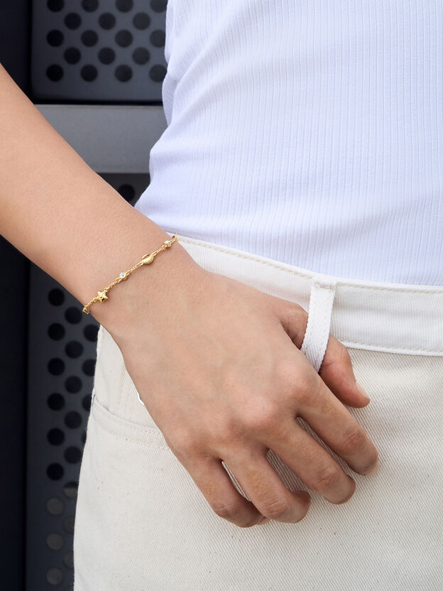 Oceana Crystal Bracelet, Gold, hi-res
