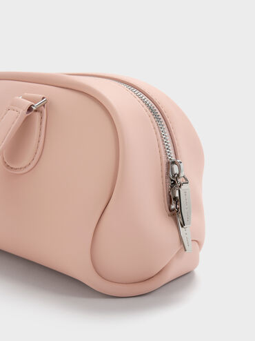 Nelly Elongated Shoulder Bag, Light Pink, hi-res