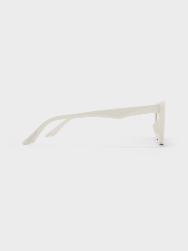 Maeva Cat-Eye Sunglasses, Chalk, hi-res