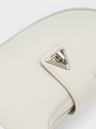 Trice Metallic-Accent Belted Shoulder Bag, Chalk, hi-res