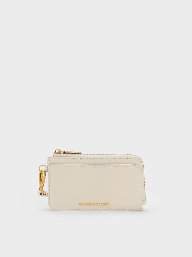 Dixie Wristlet Card Holder, Cream, hi-res