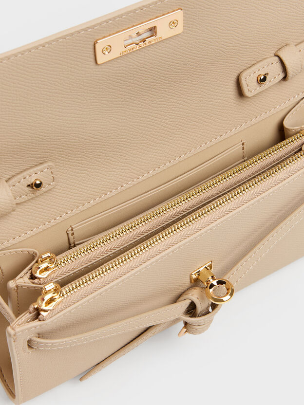 Tricha Knotted-Belt Crossbody Bag, Sand Beige, hi-res