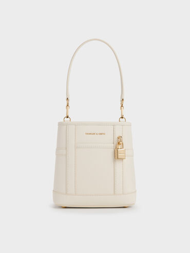 Scottie Bucket Bag, Cream, hi-res