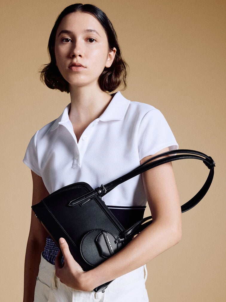 Enola Elongated-Handle Bag, Noir, hi-res