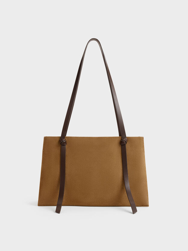 Midori Two-Tone Geometric Tote Bag, Sahara Sand, hi-res