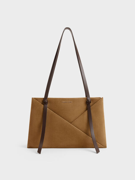 Midori Two-Tone Geometric Tote Bag, Sahara Sand, hi-res