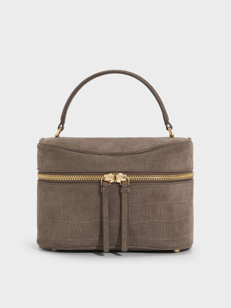 Pansy Vanity Bag, Stone Grey, hi-res