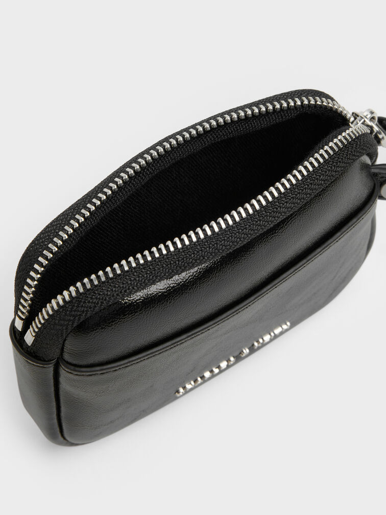 Tatiana Zip-Around Card Holder, Noir, hi-res