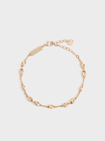 Donora Sculptural-Bead Chain Bracelet, Rose Gold, hi-res