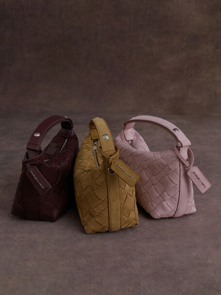Ivette Woven Shoulder Bag, Sahara Sand, hi-res