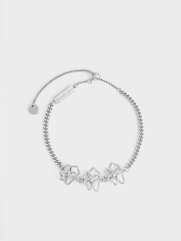 Fernley Flower Bracelet, Silver, hi-res