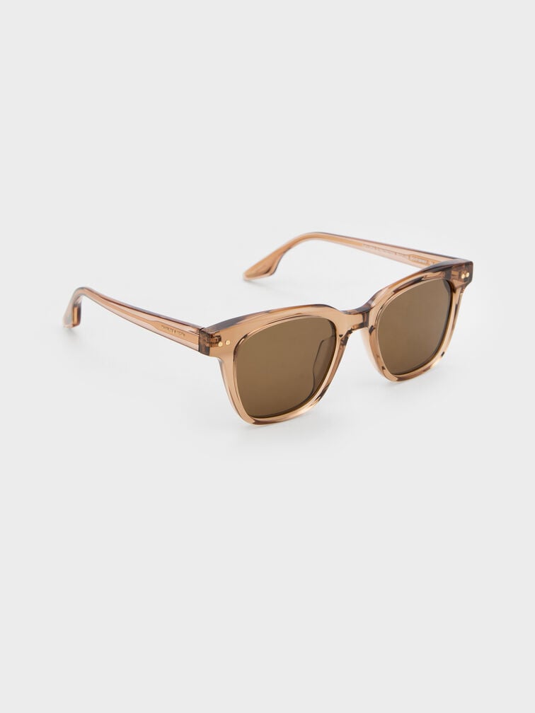 Bianca Square Sunglasses, Chestnut Brown, hi-res