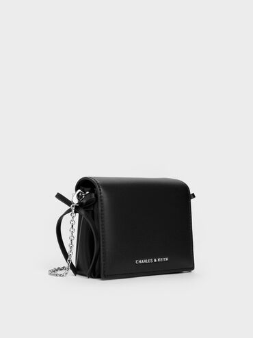 Hazel Bow Small Wallet, Noir, hi-res