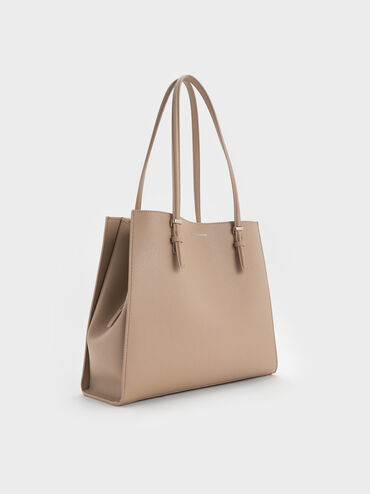 Sansa Tote Bag, Taupe, hi-res