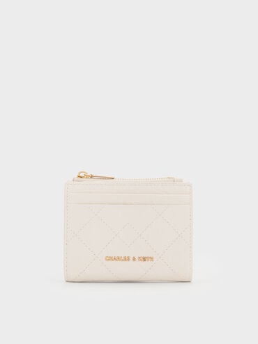 Duo Quilted Small Wallet, Cream, hi-res