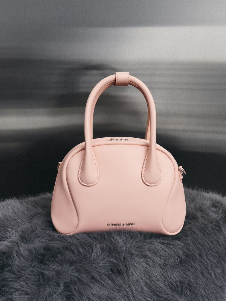 Nelly Bowling Bag, Light Pink, hi-res