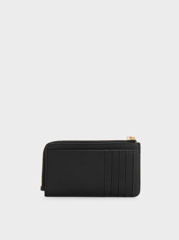 Everleigh Zip-Around Card Holder, Black, hi-res