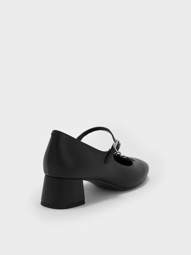 Shila Chain Mary Jane Pumps, Black, hi-res