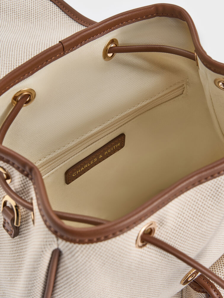 Bryna Canvas Backpack, Taupe Canvas Bryna Canvas Backpack, Taupe Canvas, hi-res